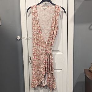 Lucky brand floral wrap dress